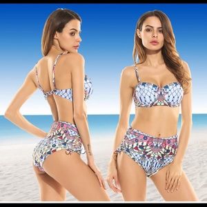 NWT- high waisted tribal 2 piece bathing suit